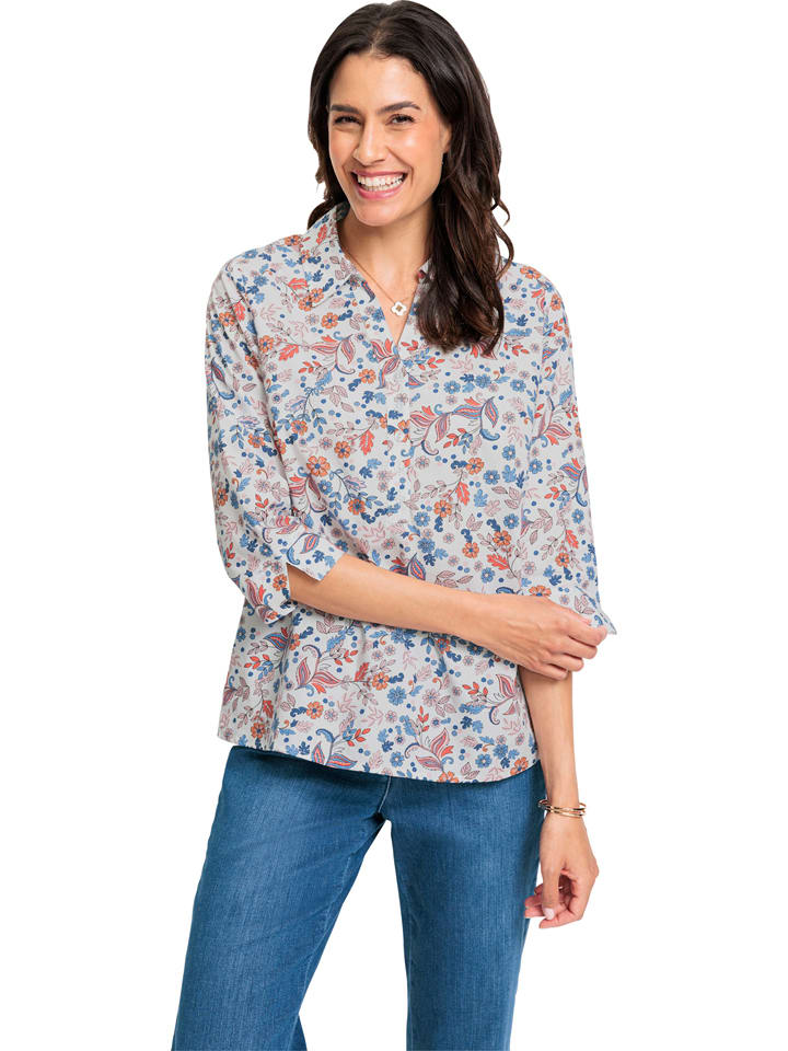 WITT WEIDEN Bluzka w kolorze biało-niebiesko-czerwonym rozmiar: 42