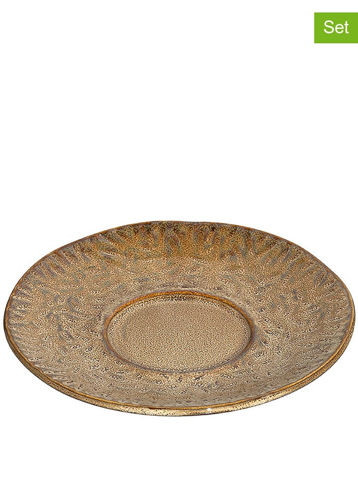 LEONARDO Spodki (2 szt.) w kolorze beżowym - Ø 15 cm rozmiar: onesize