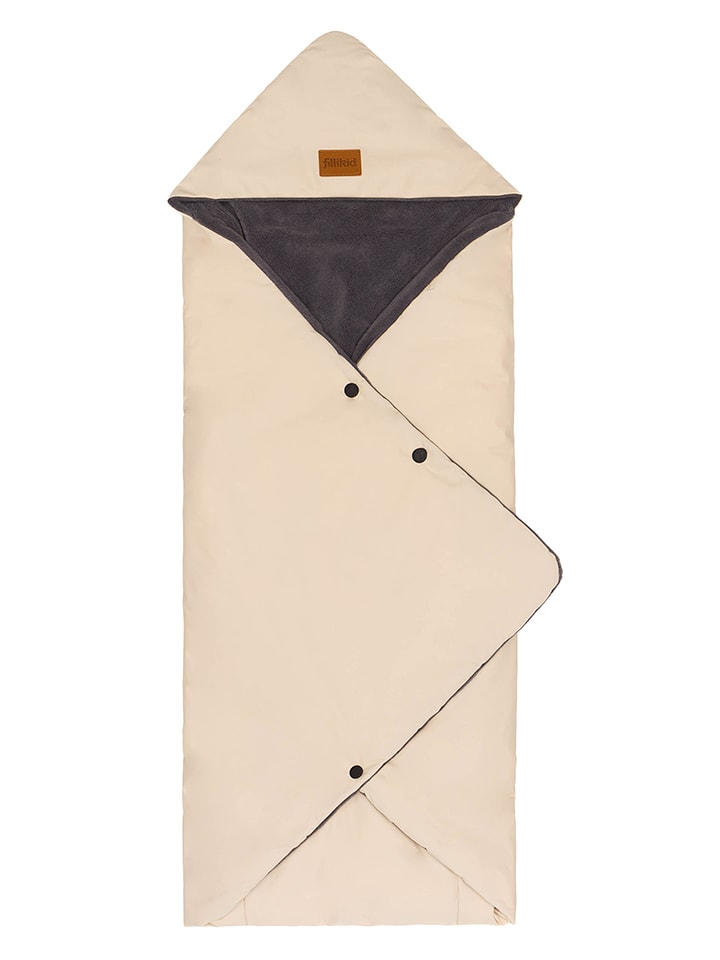 fillikid Śpiworek zimowy "Tanaga" w kolorze kremowym - 80 x 35 cm rozmiar: onesize