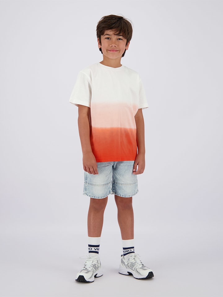 Vingino Koszulka w kolorze czerwono-kremowym rozmiar: 128