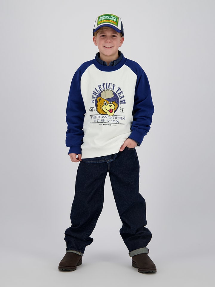 Vingino Bluza "Nero" w kolorze niebiesko-białym rozmiar: 164