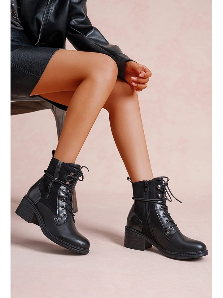 Foreverfolie Botki w kolorze czarnym rozmiar: 36