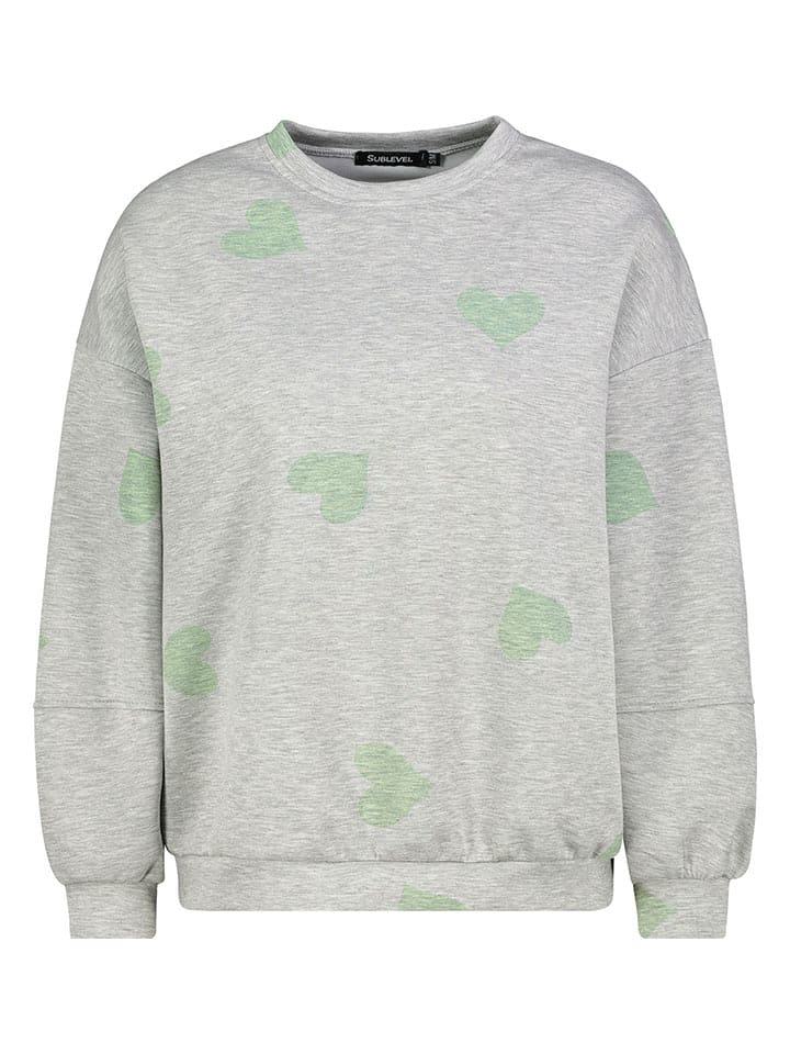 Sublevel Bluza w kolorze szaro-zielonym rozmiar: M/L