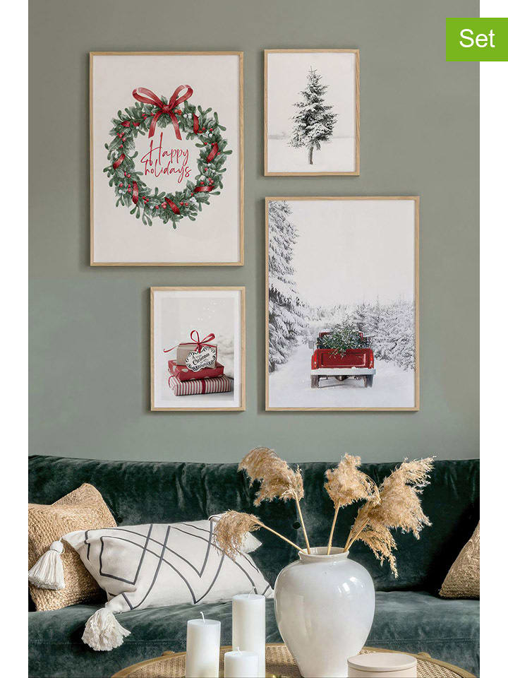 ABERTO DESIGN Druki artystyczne (4 szt.) w ramce rozmiar: onesize