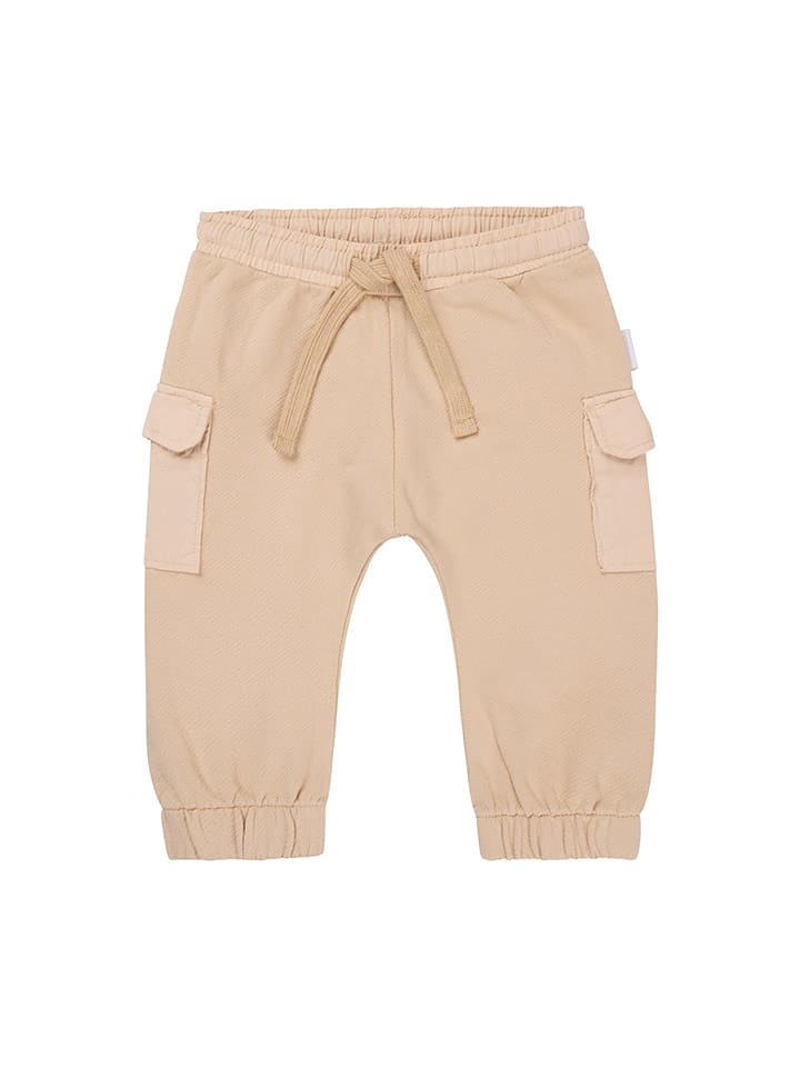 Noppies Spodnie dresowe "Orion" w kolorze beżowym rozmiar: 68