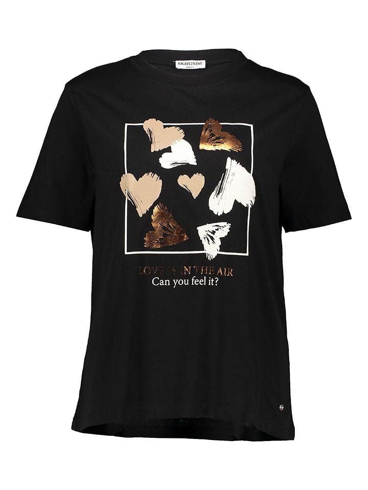 Eight2Nine Koszulka w kolorze czarnym rozmiar: L