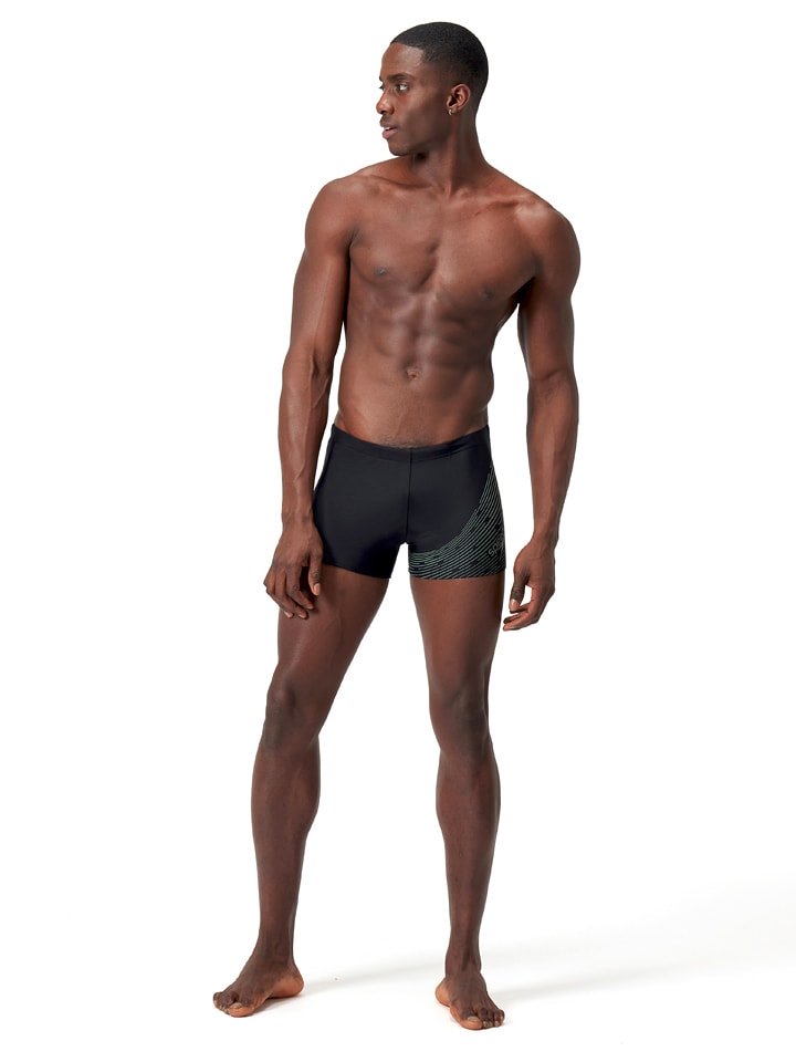 Speedo Kąpielówki "Aquashorts" w kolorze czarno-szarym rozmiar: 6