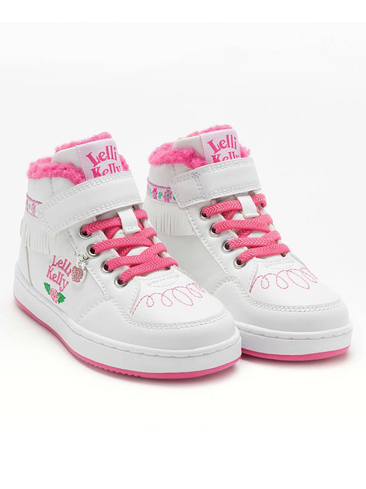 Lelli Kelly Sneakersy "Frangetta" w kolorze biało-różowym rozmiar: 30
