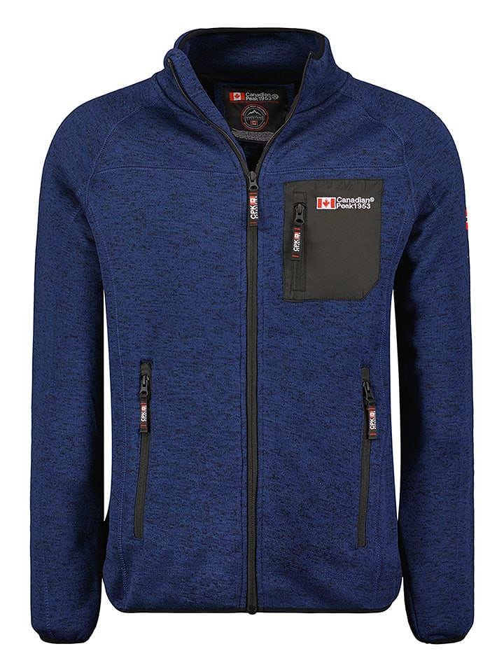 Canadian Peak Kurtka polarowa "Titleak" w kolorze granatowym rozmiar: S