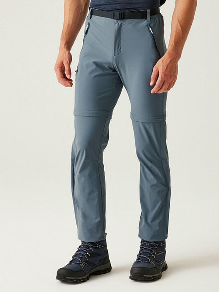 Regatta Spodnie funkcyjne Zipp-Off "Xert Stretch III" w kolorze szarym rozmiar: 28