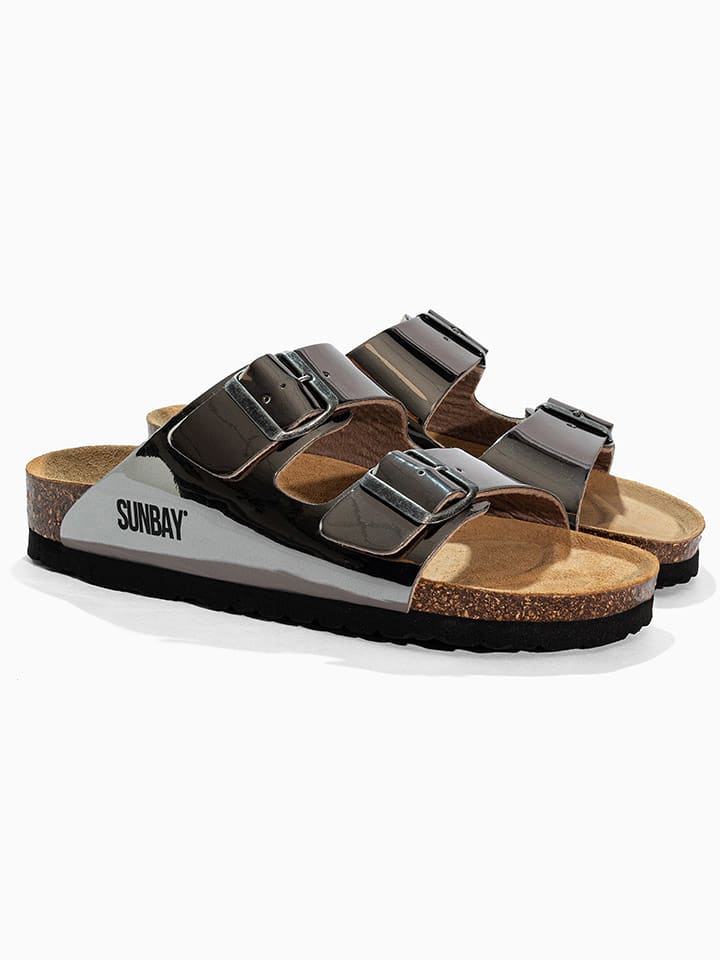 Sunbay Klapki "Trefle" w kolorze srebrnym rozmiar: 40