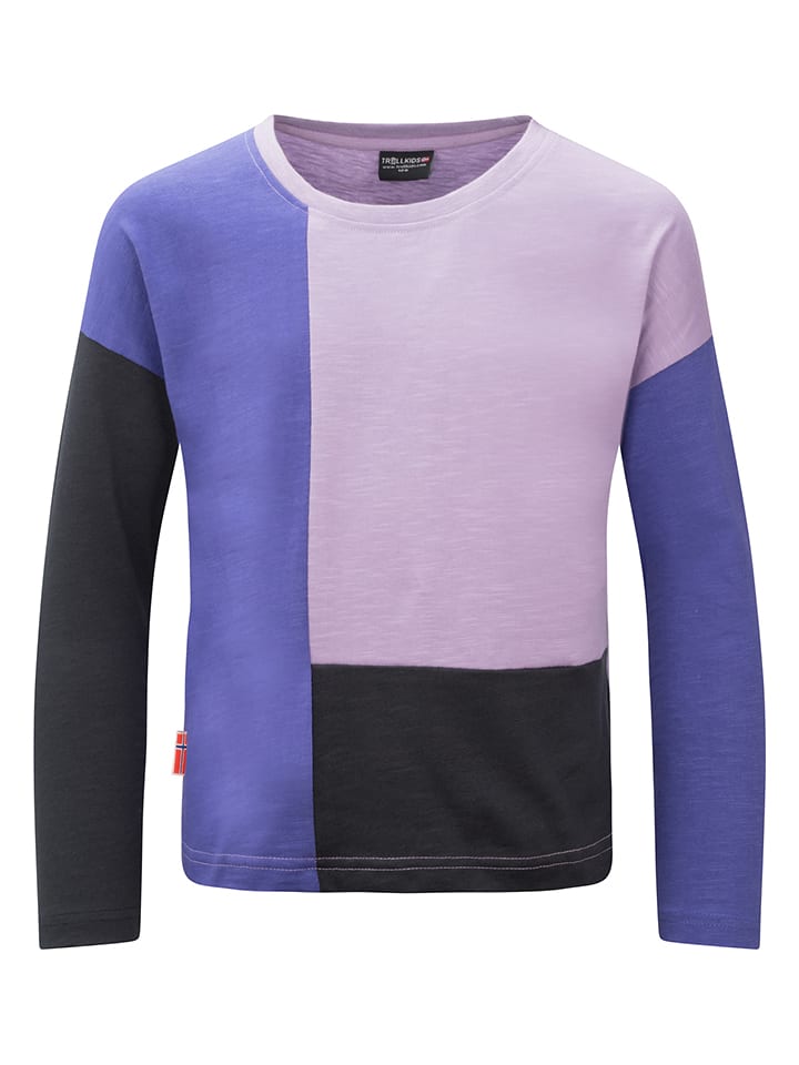 Trollkids Koszulka "Verdal" w kolorze fioletowym rozmiar: 98