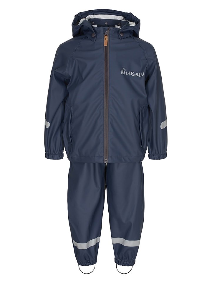 HULABALU 2-częściowy zestaw przeciwdeszczowy "Storm" w kolorze granatowym rozmiar: 80