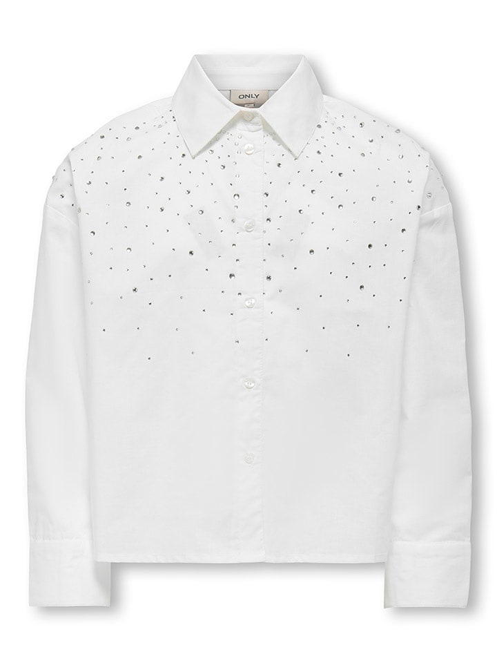 KIDS ONLY Bluzka "Linah" w kolorze białym rozmiar: 128