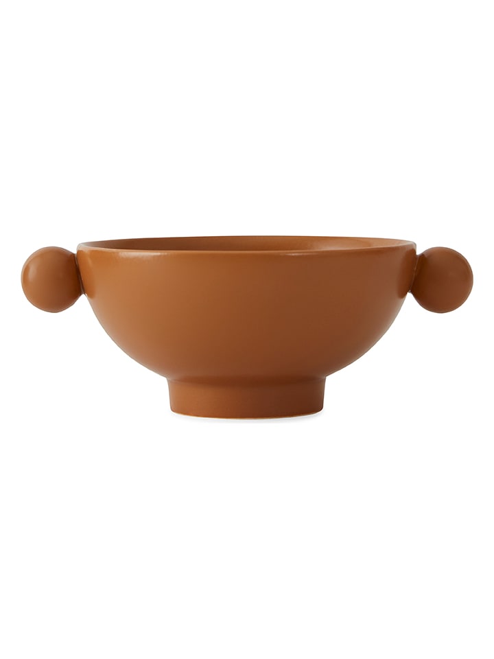 OYOY living design Miska "Inka" w kolorze jasnobrązowym - wys. 7 x Ø 18 cm rozmiar: onesize