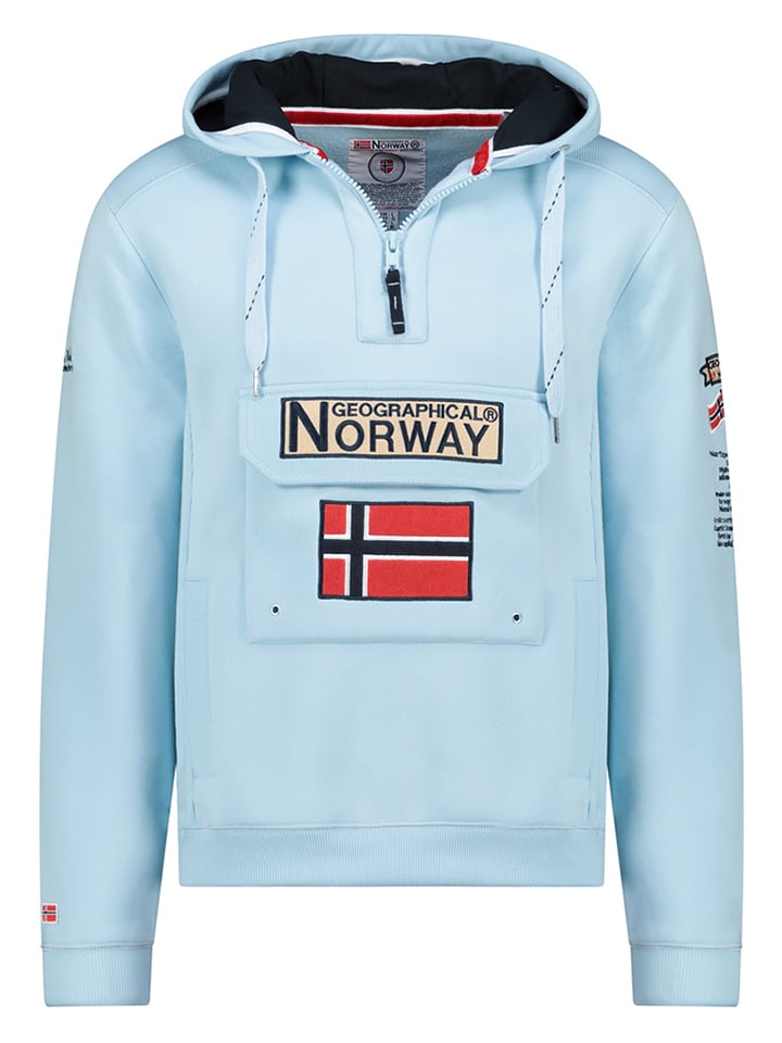 Geographical Norway Bluza "Gymclass" w kolorze błękitnym rozmiar: XL