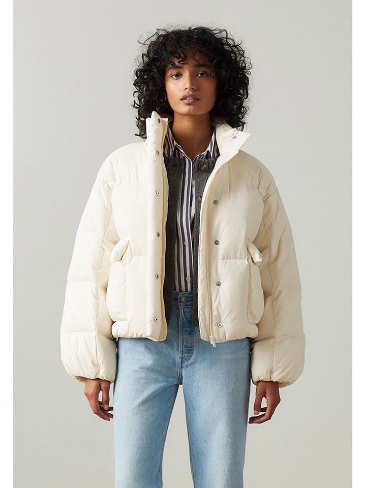 Levi's Kurtka puchowa w kolorze kremowym rozmiar: L