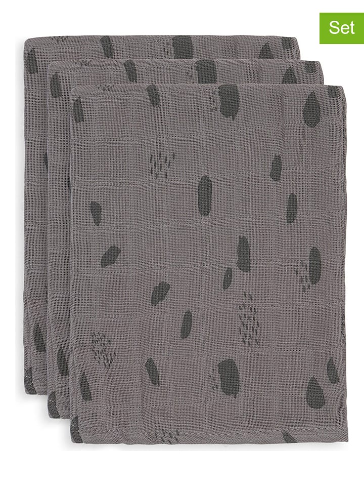 Jollein Myjki (3 szt.) w kolorze szarym rozmiar: onesize