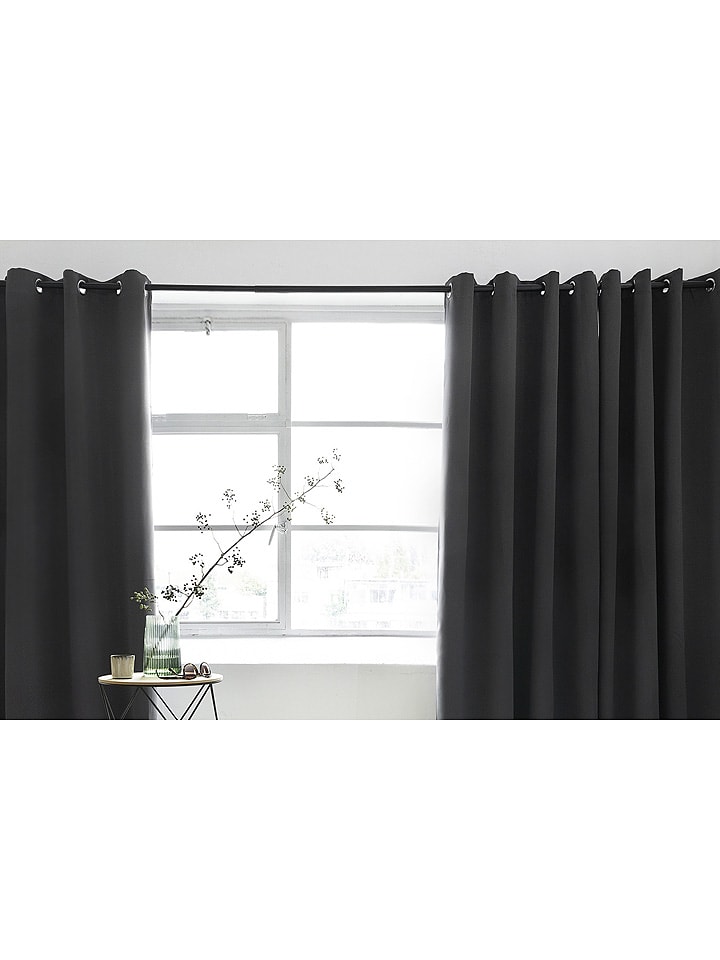 Lifa Living Zasłona w kolorze antracytowym rozmiar: 150x250 cm