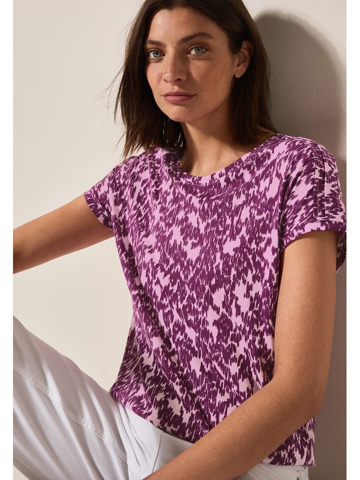 Cecil Koszulka w kolorze jasnoróżowo-fioletowym rozmiar: L