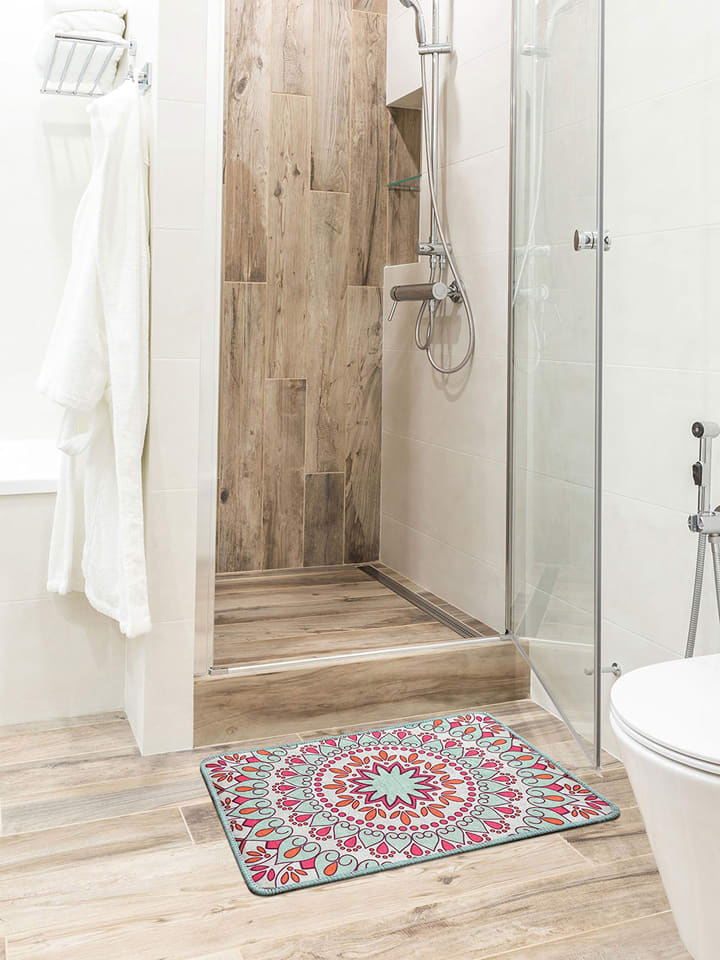 Colourful Cotton Dywanik łazienkowy "Royal" ze wzorem rozmiar: 40x60 cm