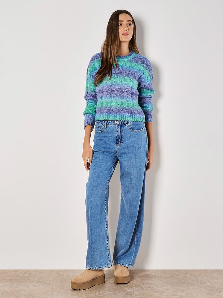 Apricot Sweter w kolorze turkusowo-niebieskim rozmiar: S