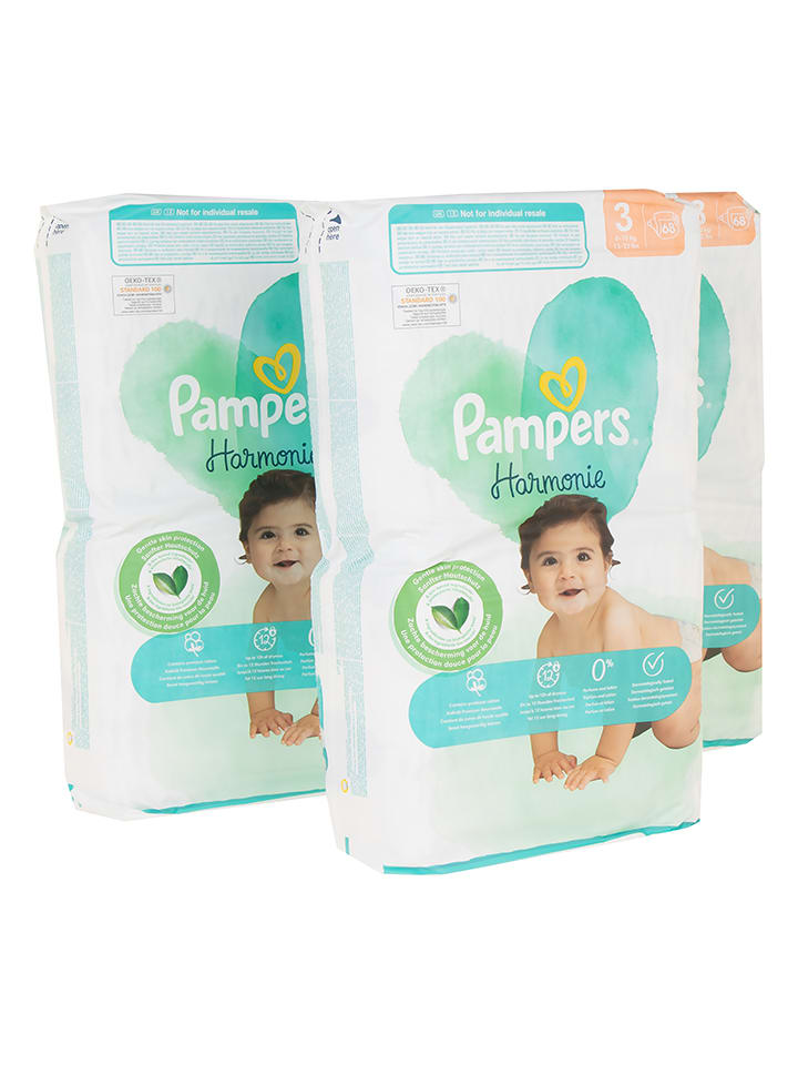 Pampers Pieluszki (204 szt.) "Harmonie" - rozmiar 3, 6-10 kg rozmiar: onesize