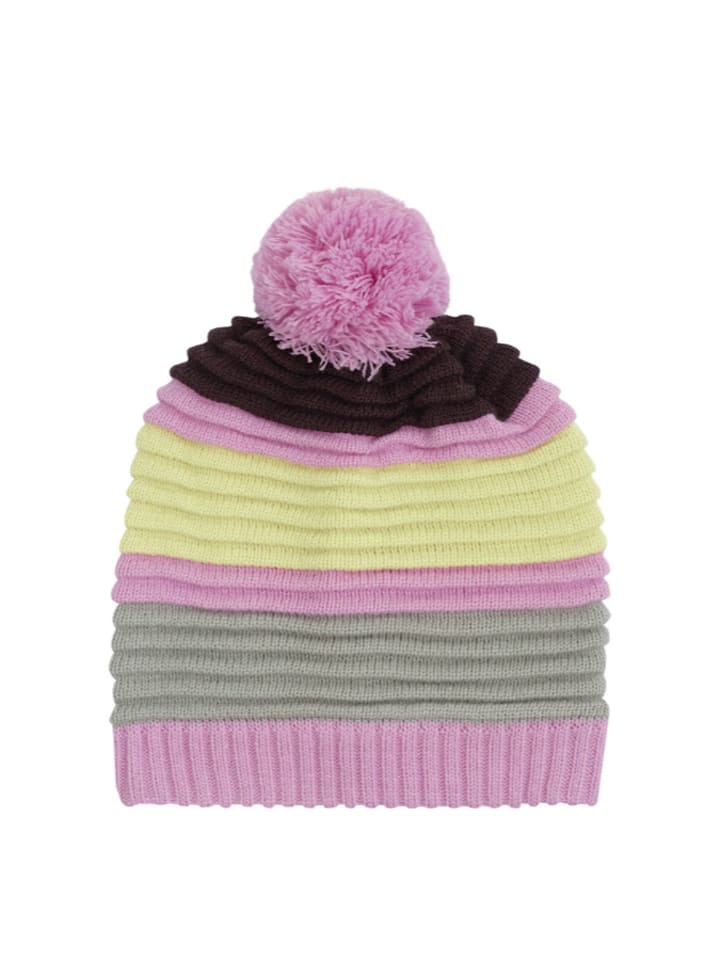 Color Kids Czapka w kolorze jasnoróżowo-szaro-żółtym rozmiar: 56 cm