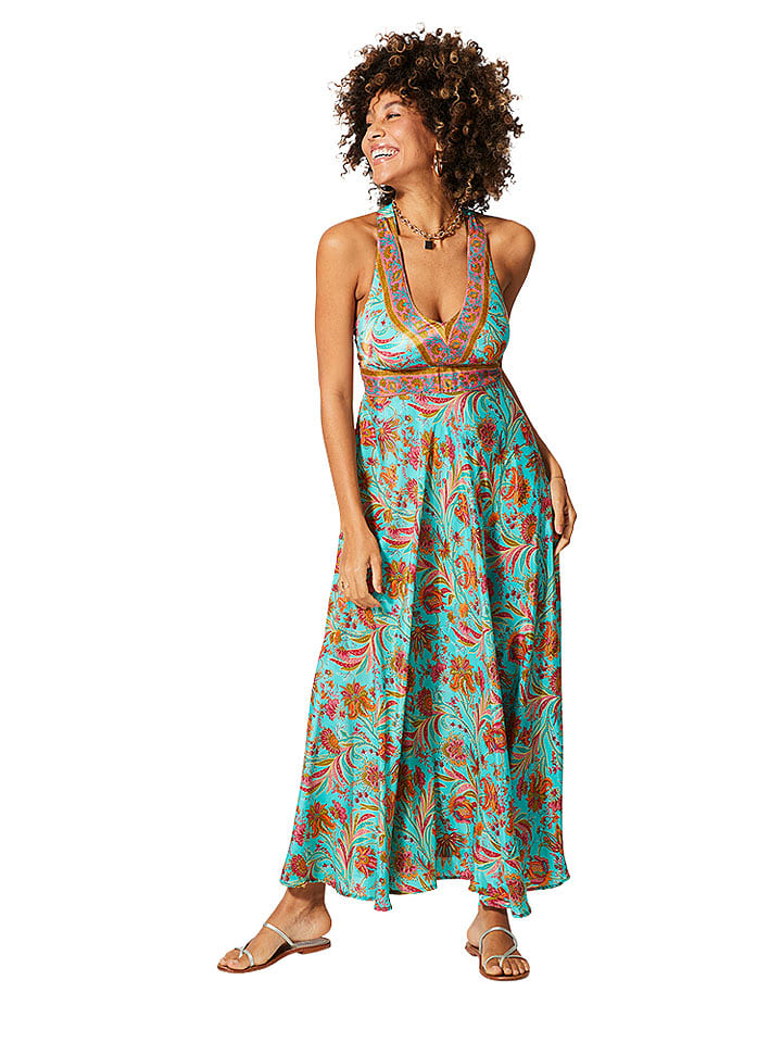 Aller Simplement Sukienka w kolorze błękitno-pomarańczowym rozmiar: 38/40