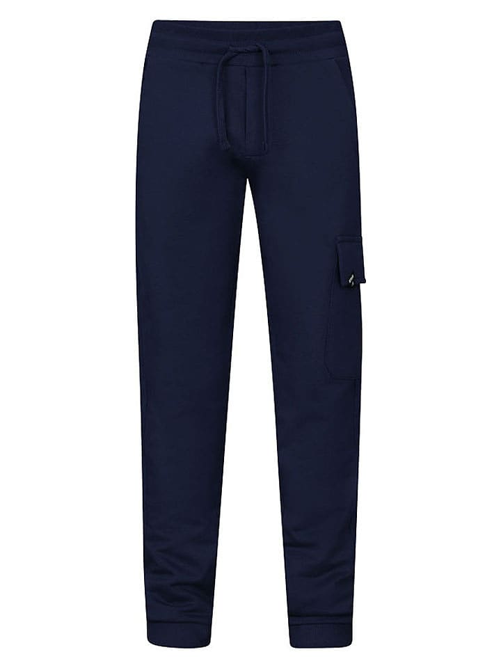 Retour Spodnie dresowe "Fisk" w kolorze granatowym rozmiar: 104