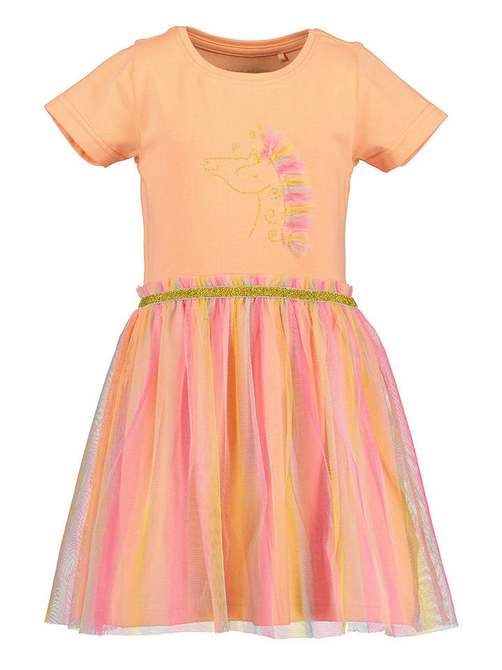 Blue Seven Sukienka w kolorze pomarańczowym ze wzorem rozmiar: 92