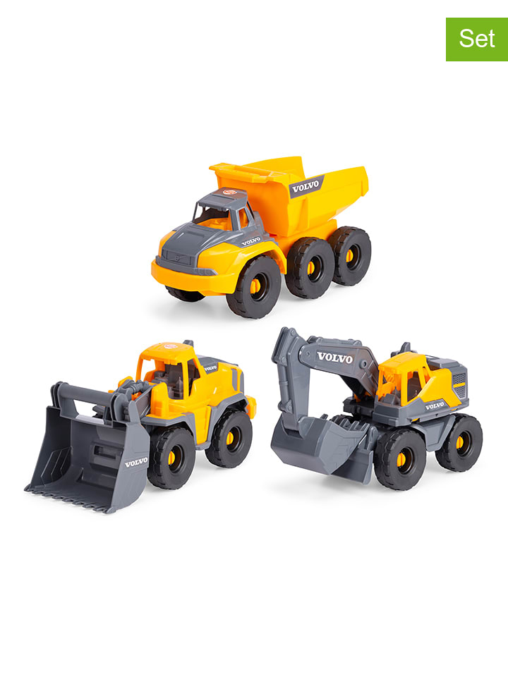 Dickie 3-częściowy zestaw "Volvo Tough Work Force" w kolorze żółtym - 3+ rozmiar: onesize