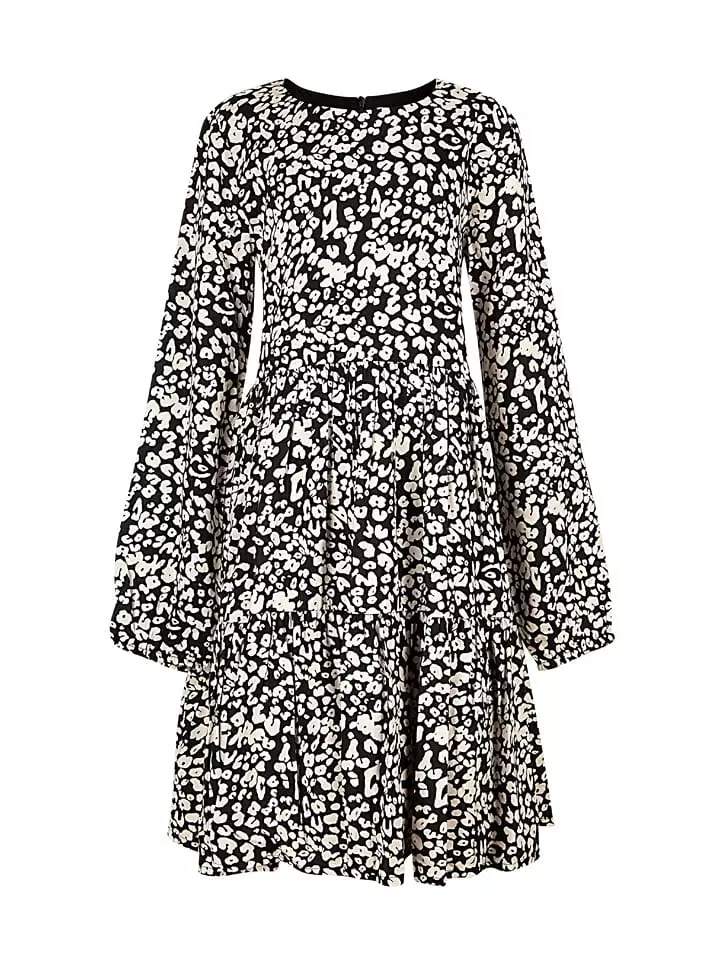 happy girls by Eisend Sukienka w kolorze czarno-kremowym rozmiar: 140