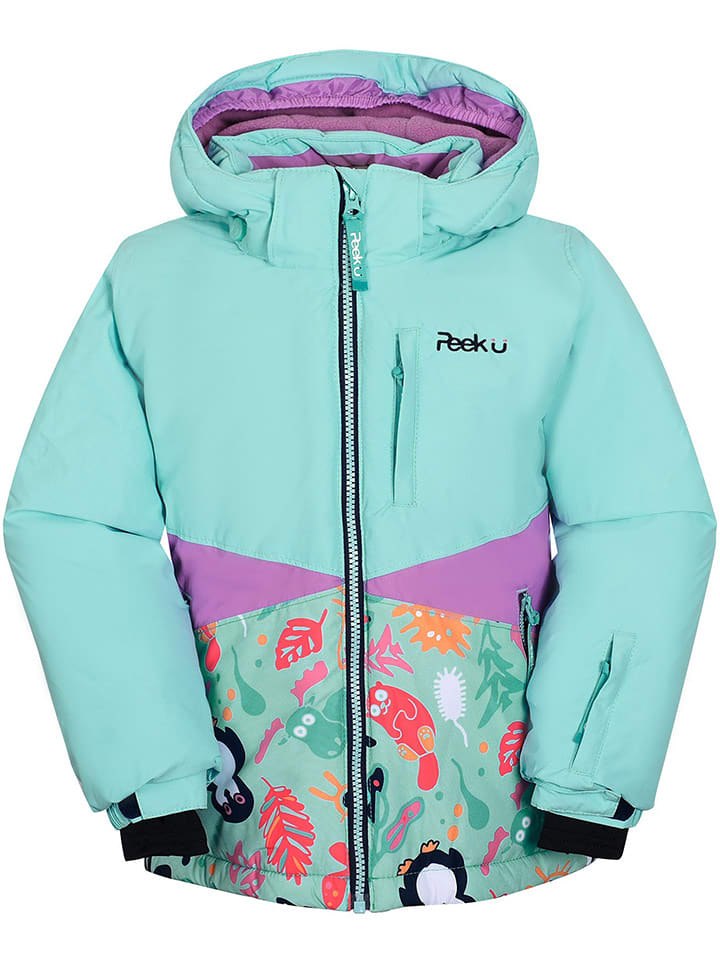 Peek U Zimowa kurtka funkcyjna "Livia" w kolorze turkusowym rozmiar: 140
