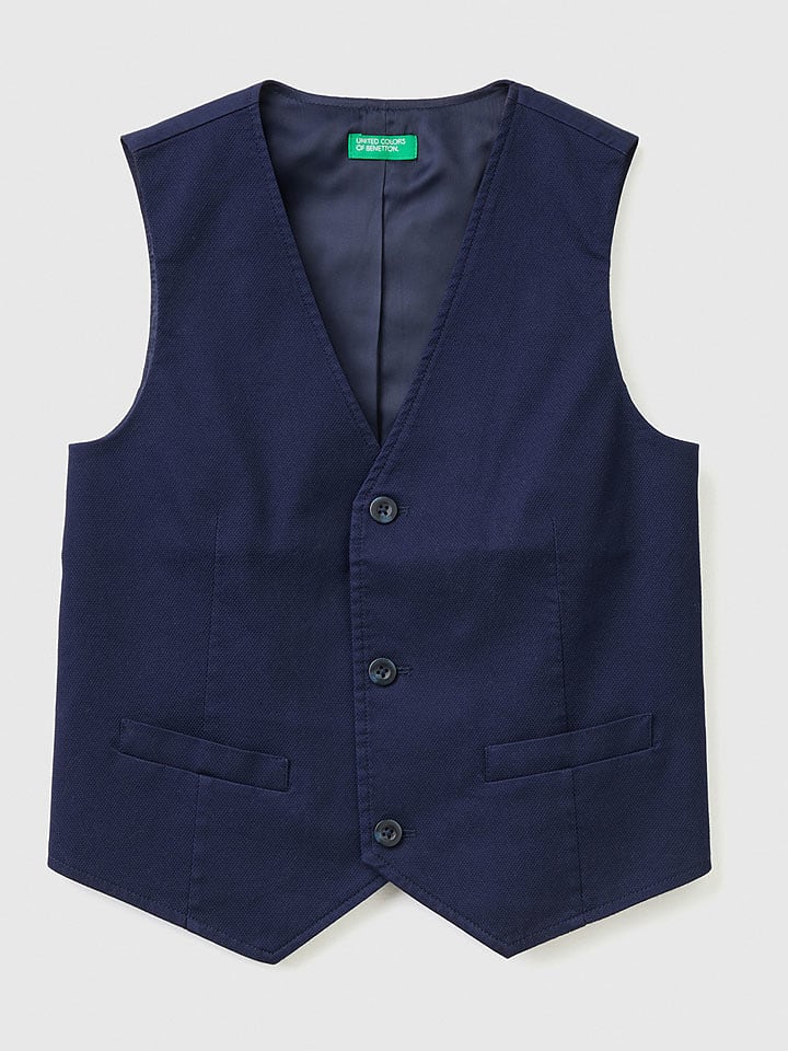 Benetton Kamizelka w kolorze granatowym rozmiar: 122