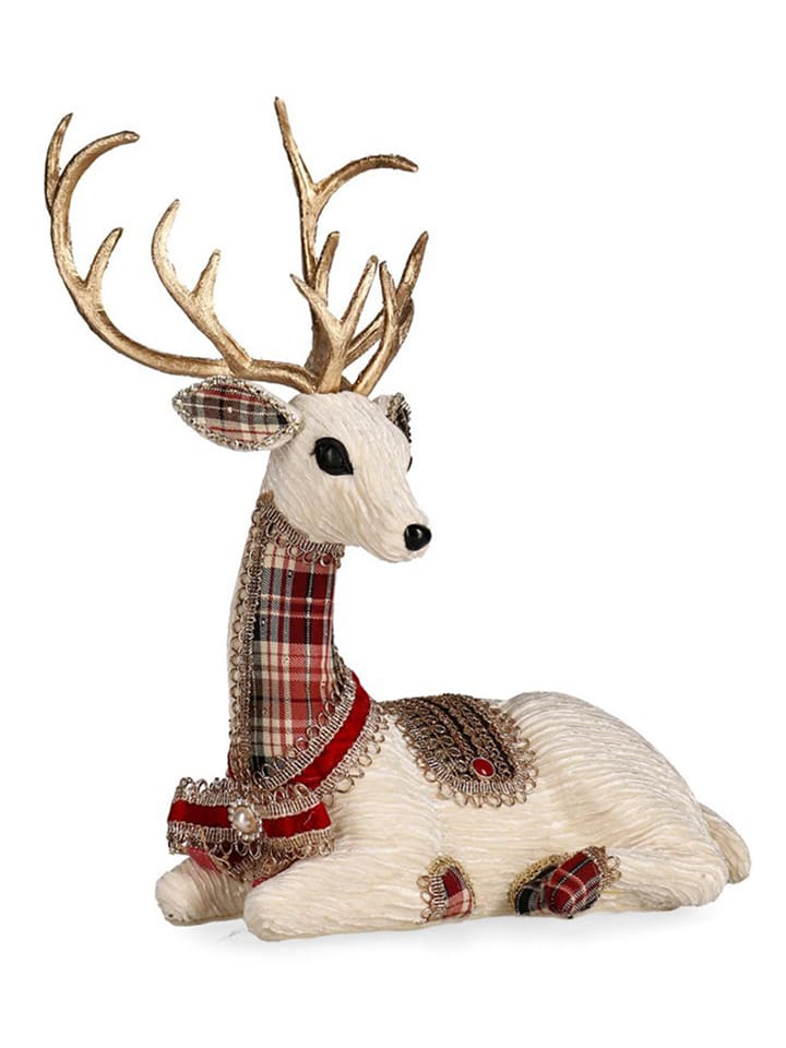 Bizzotto Figurka dekoracyjna "Mellony" w kolorze kremowym - wys. 41 cm rozmiar: onesize