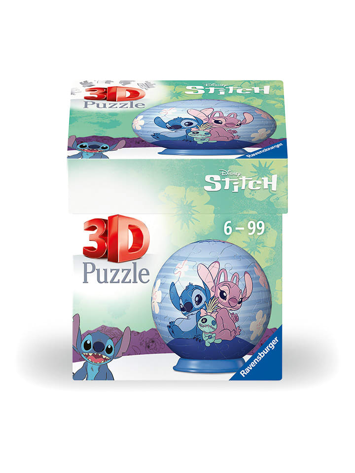 Ravensburger 54-częściowe puzzle 3D "Disneys Stitch & Angel" - 6+ rozmiar: onesize