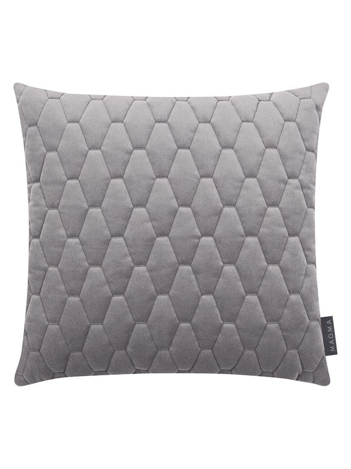 Magma Heimtex Aksamitna poszewka "Magali" w kolorze szarym na poduszkę - 40 x 40 cm rozmiar: onesize