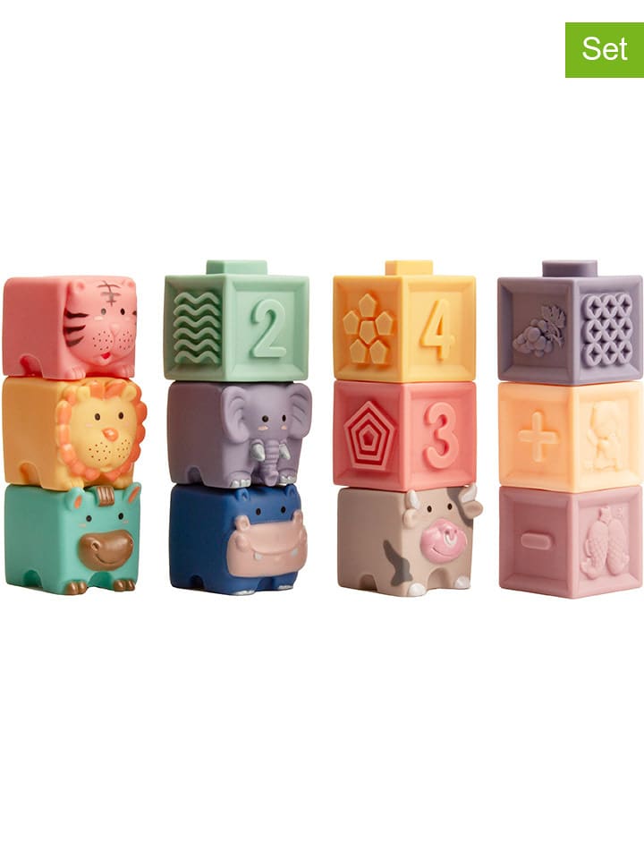 Magni Klocki (12 szt.) w różnych kolorach - 6 m+ rozmiar: onesize