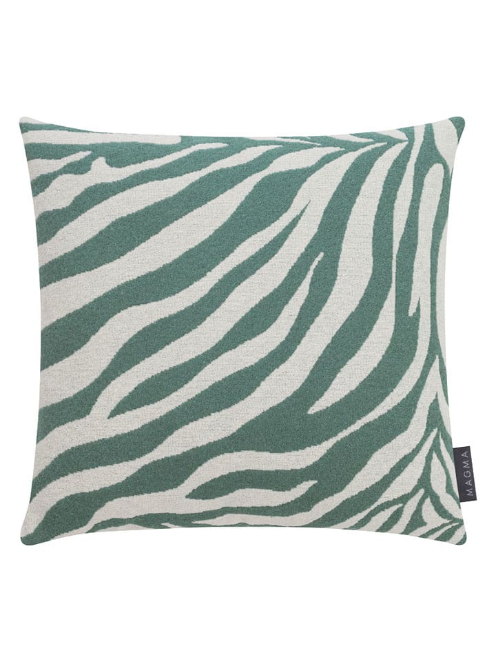 Magma Heimtex Poszewka "Cebra" w kolorze zielonym na poduszkę - 40 x 40 cm rozmiar: onesize