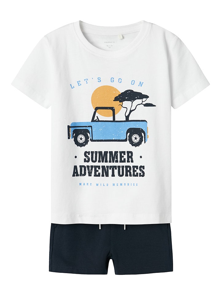 name it 2-częściowy zestaw "Jaspen" w kolorze biało-czarnym rozmiar: 98