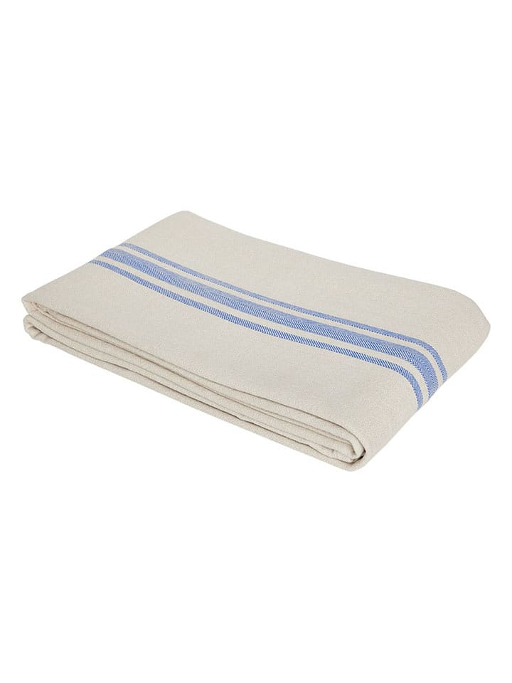 OYOY living design Obrus "Linu" w kolorze błękitno-kremowym - 200 x 140 cm rozmiar: onesize