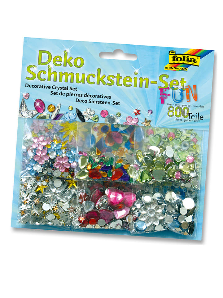 folia PAPER Zestaw ozdobnych kamyczków "Fun" w różnych kolorach rozmiar: onesize