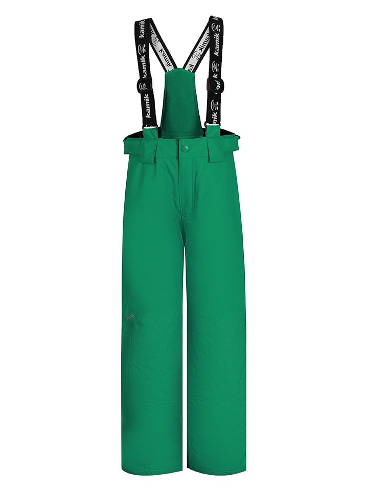 Kamik Spodnie narciarskie "Harper" w kolorze zielonym rozmiar: 122