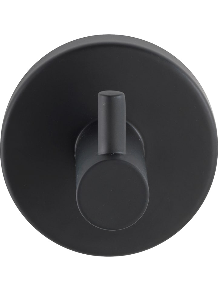 Wenko Haczyk ścienny "Bosio" w kolorze czarnym - Ø 5,5 cm rozmiar: onesize