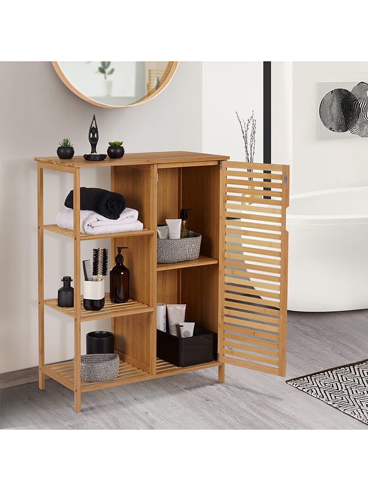 IDOMYA Essentials Regał "Maya" w kolorze jasnobrązowym - 66 x 87 x 33 cm rozmiar: onesize