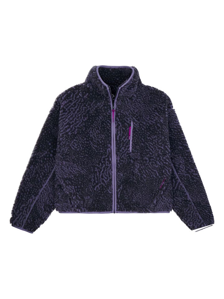 Converse Pluszowa kurtka polarowa w kolorze fioletowym rozmiar: L