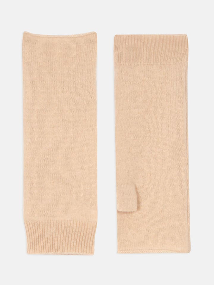 Perfect Cashmere Kaszmirowe mitenki "Jesse" w kolorze beżowym rozmiar: onesize