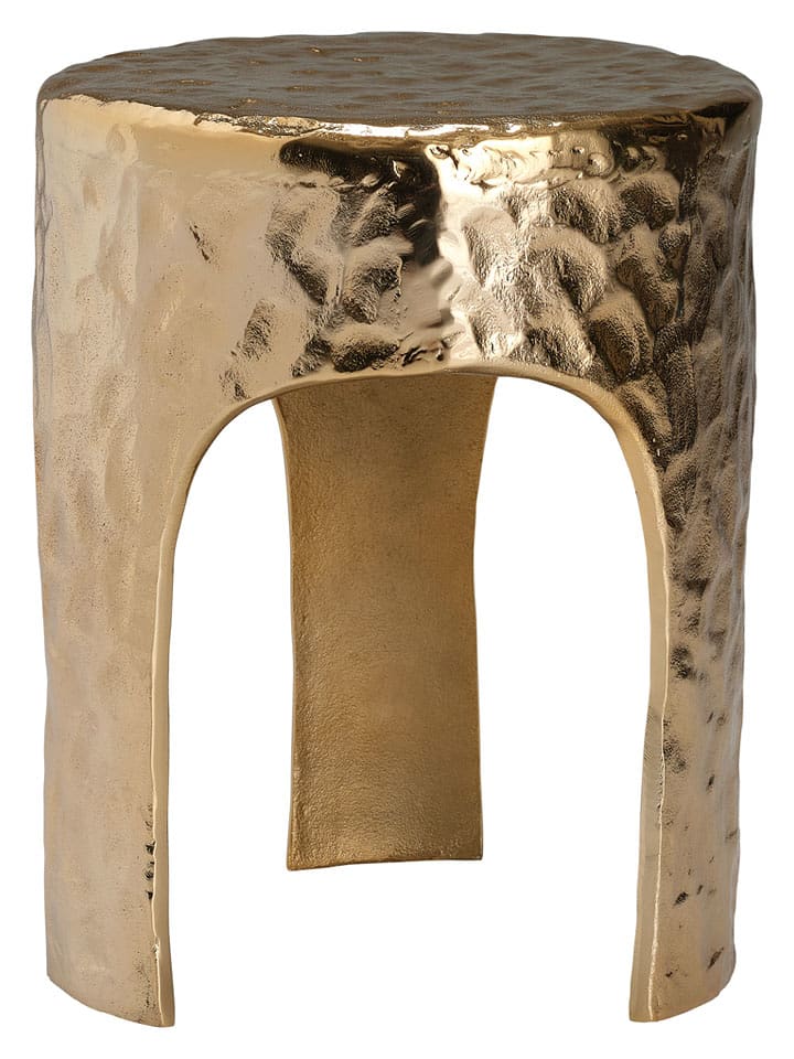 Ellos Home Stolik "Glory" w kolorze złotym - wys. 44,5 x Ø 35 cm rozmiar: onesize