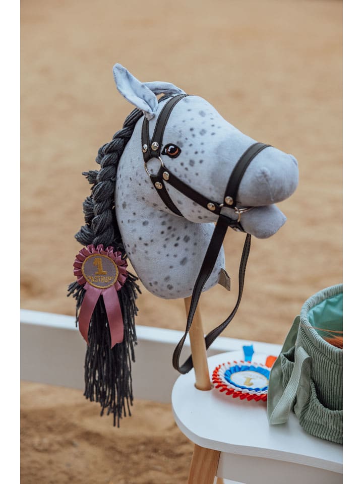 ASTRUP Koń "Star" w kolorze szarym na kiju - 3+ rozmiar: onesize
